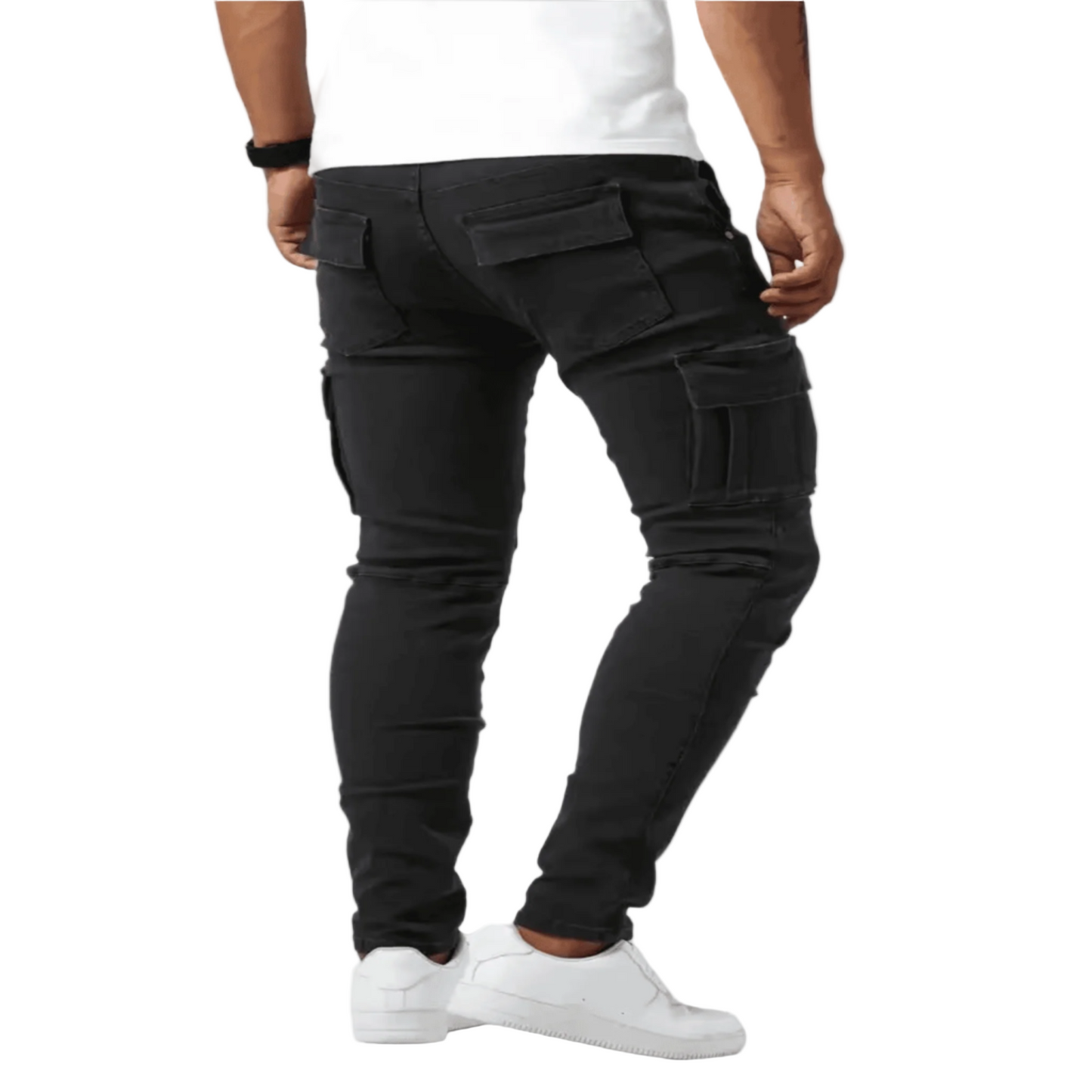 Strech Denim Cargo Jeans