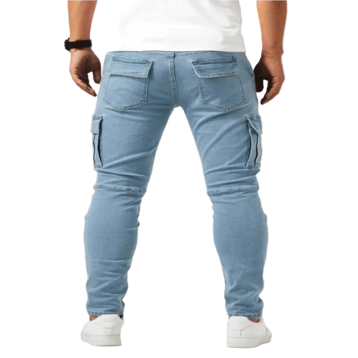 Strech Denim Cargo Jeans