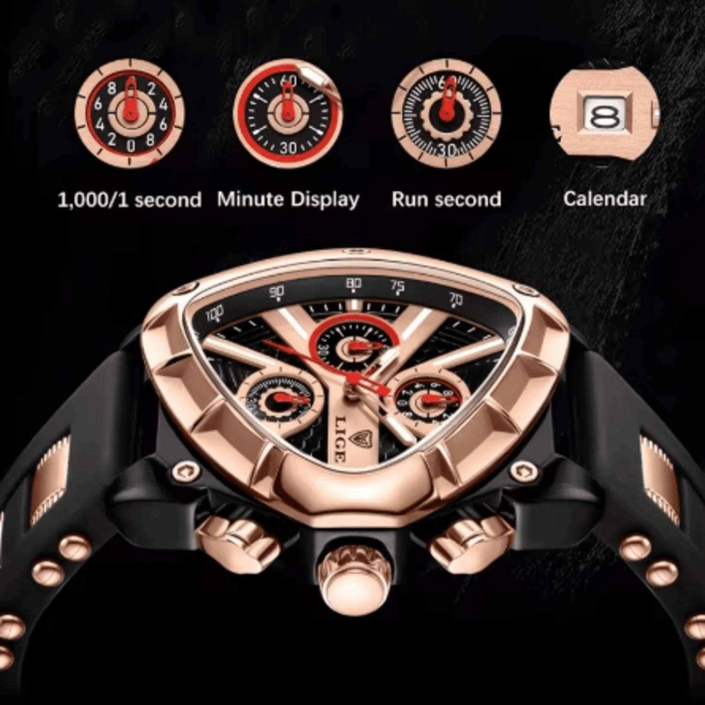 Quartz Waterproof Chronograph Watch