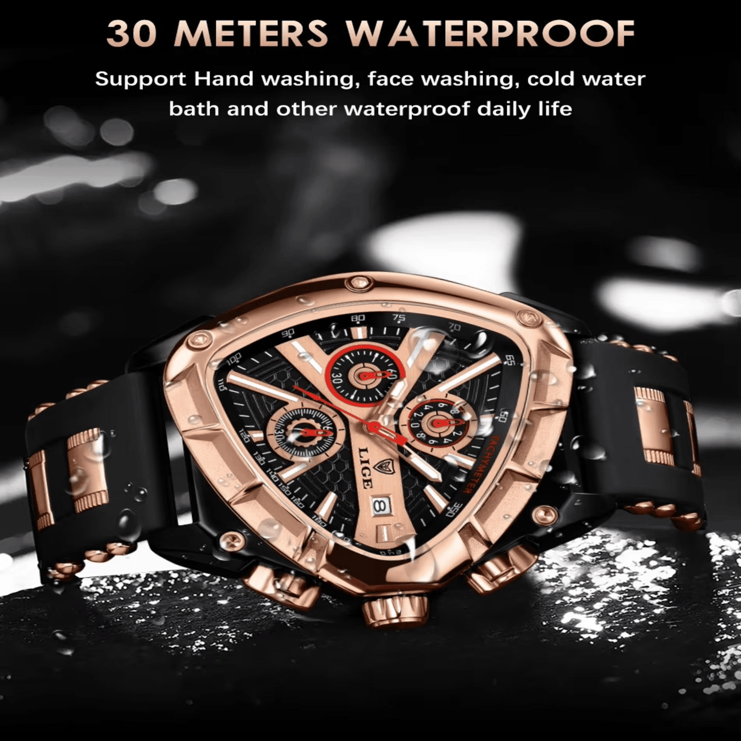 Quartz Waterproof Chronograph Watch