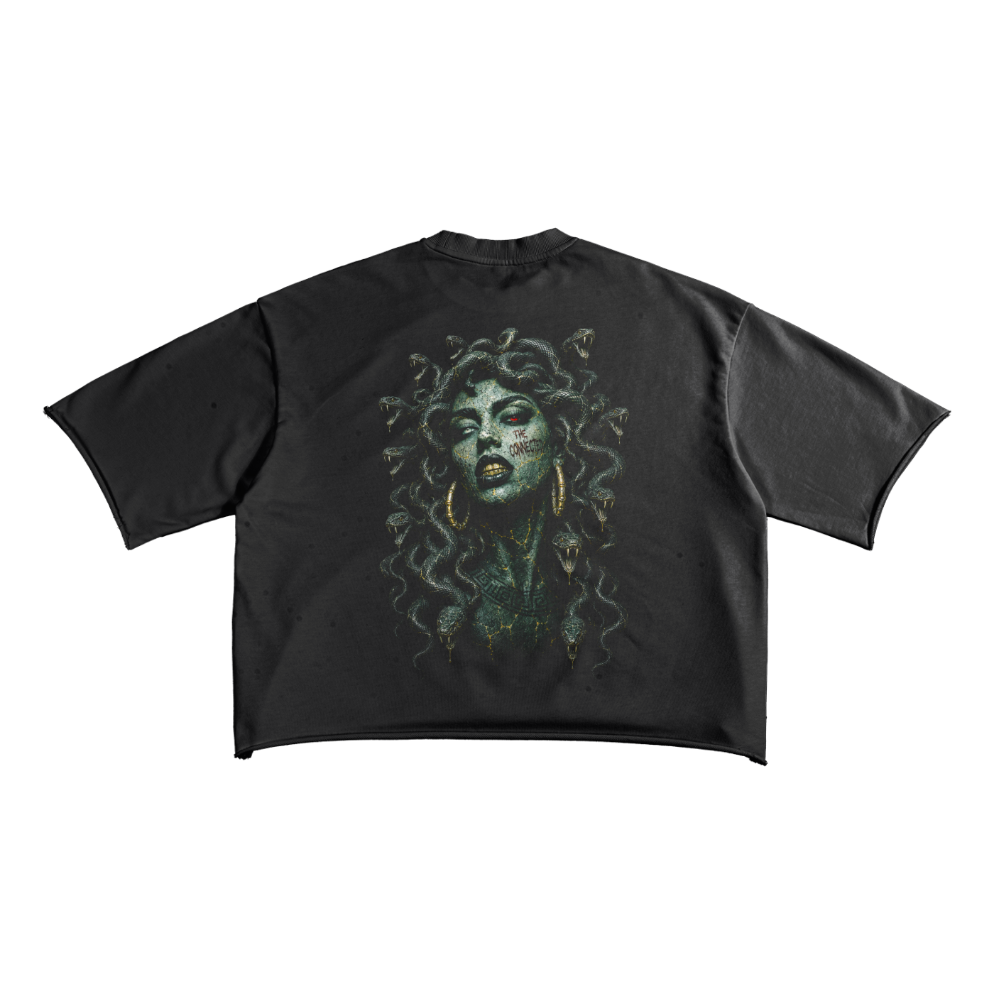 Snakes In The Grass- Raw Edge French Terry Tee