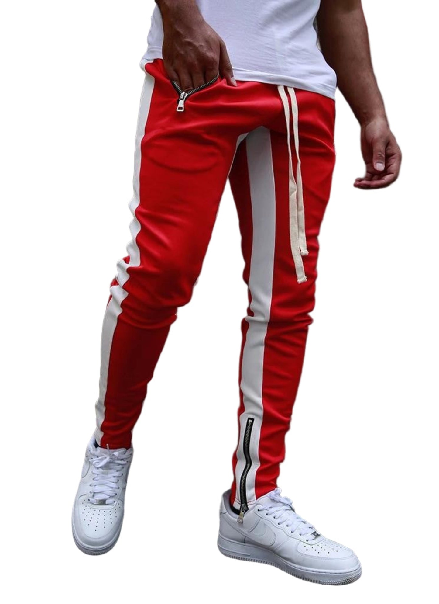 Street Track Pants With Zipper Pockets