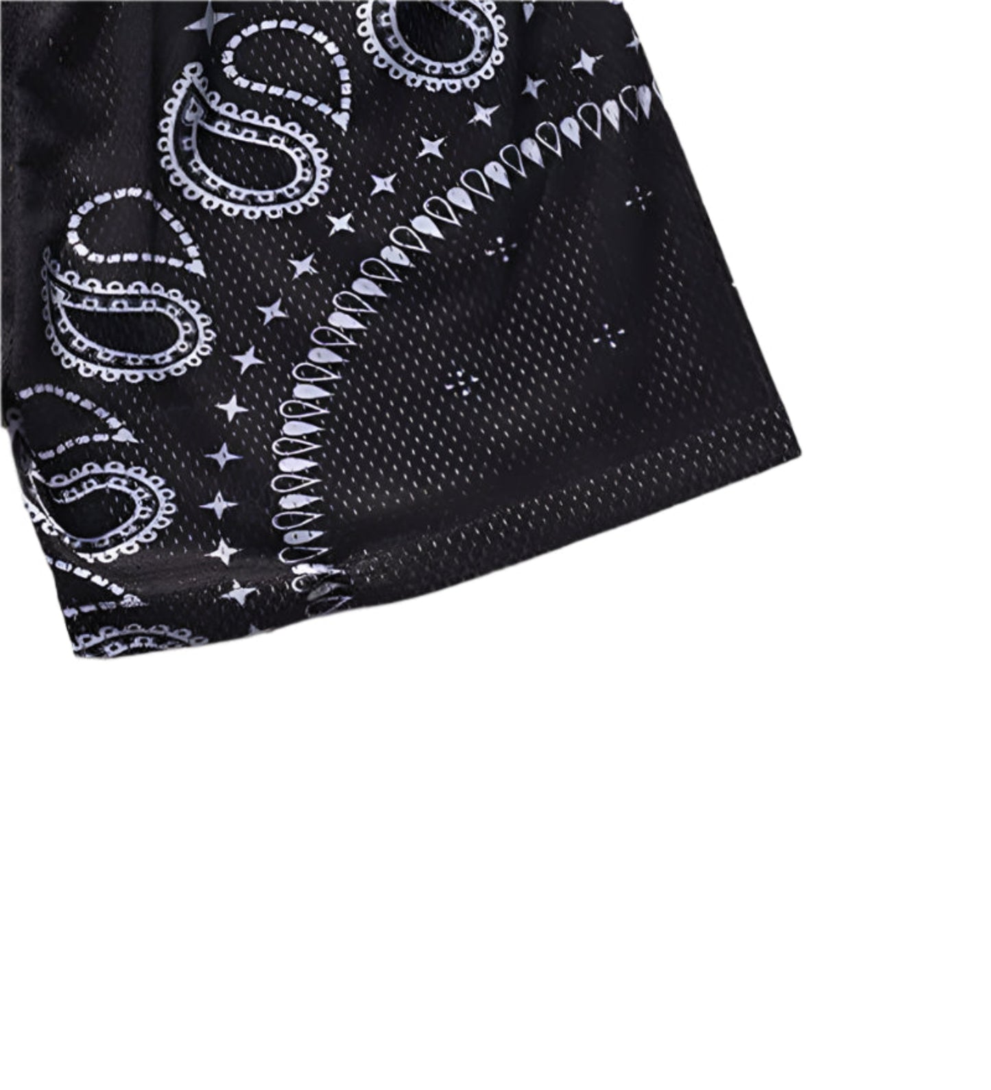 Polyester Paisley Print Shorts
