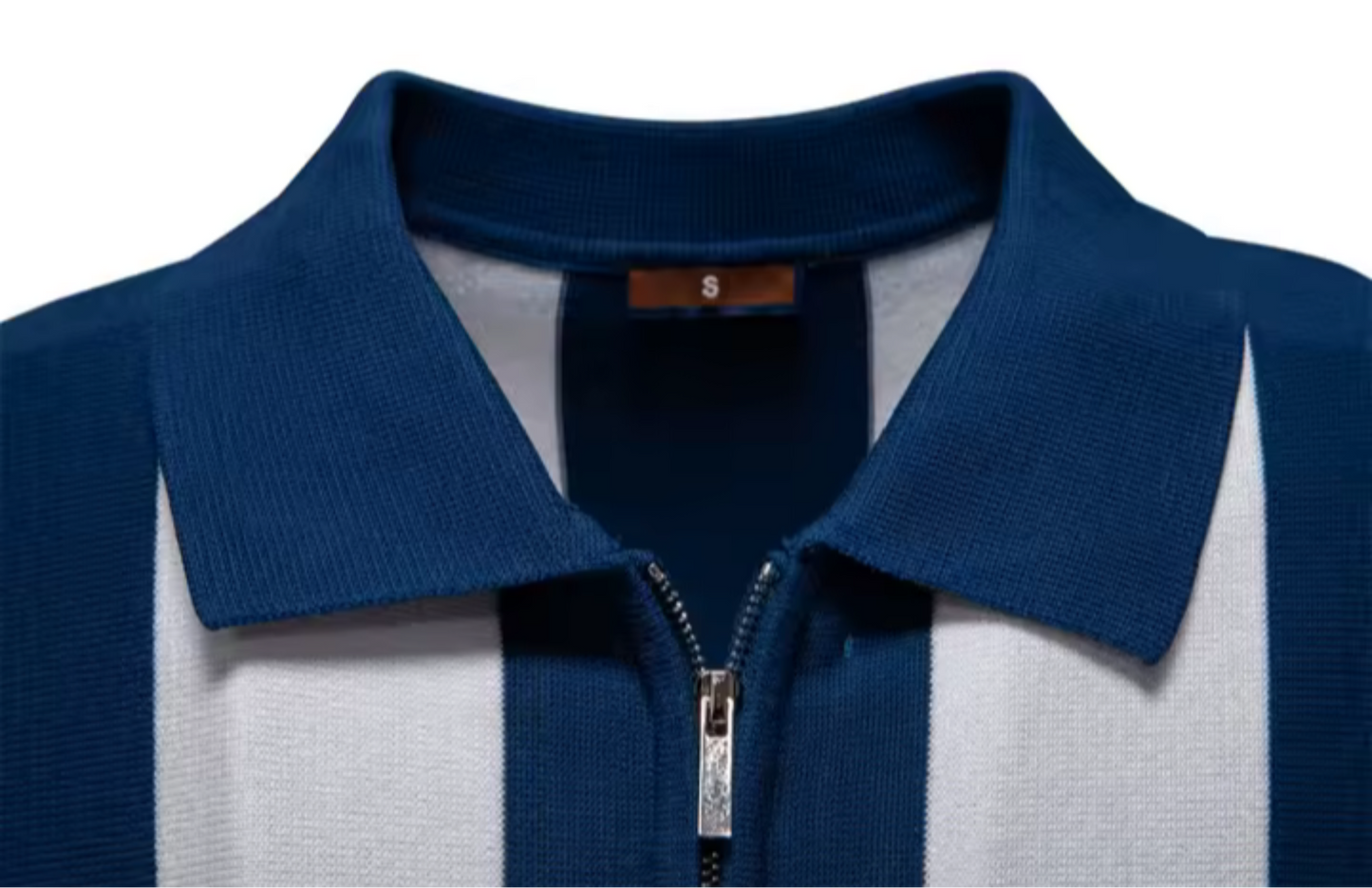 Fitted Breathable Striped Polo
