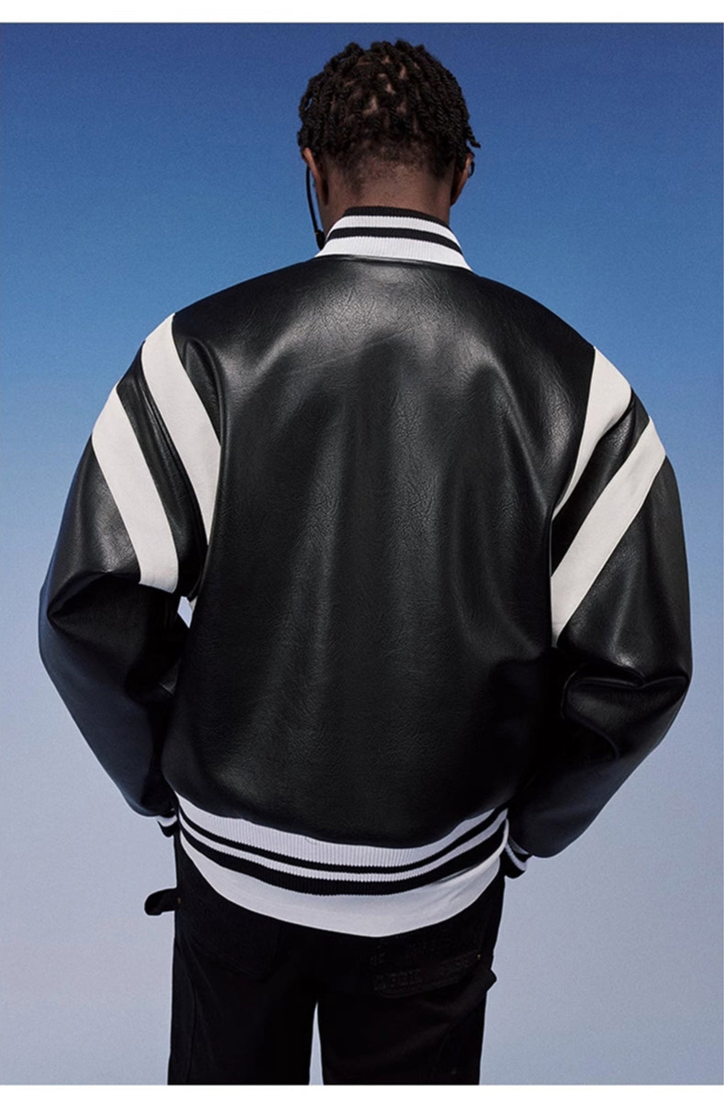The Street Luxe Leather Bomber Jacket