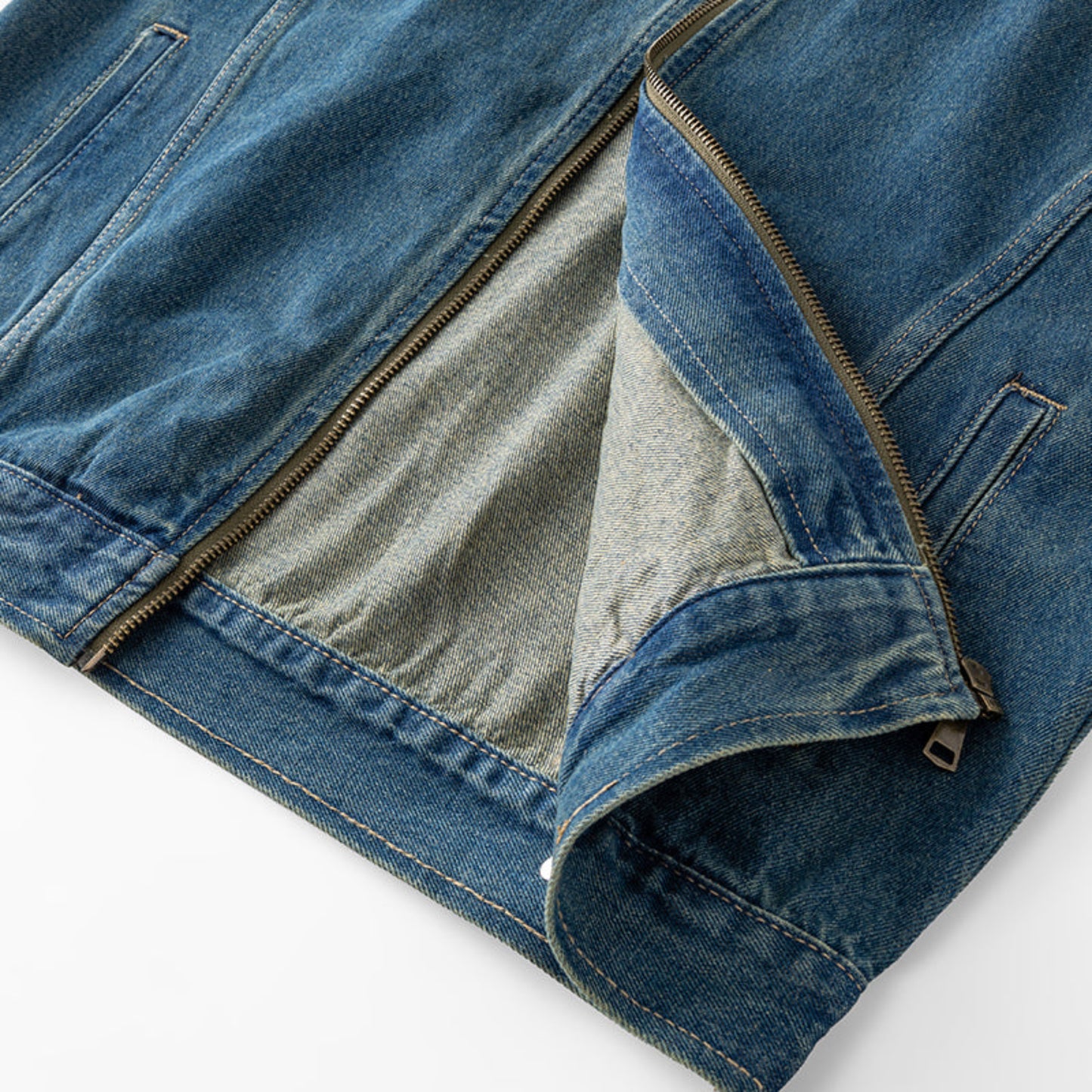 Lightweight Crewneck Denim jacket