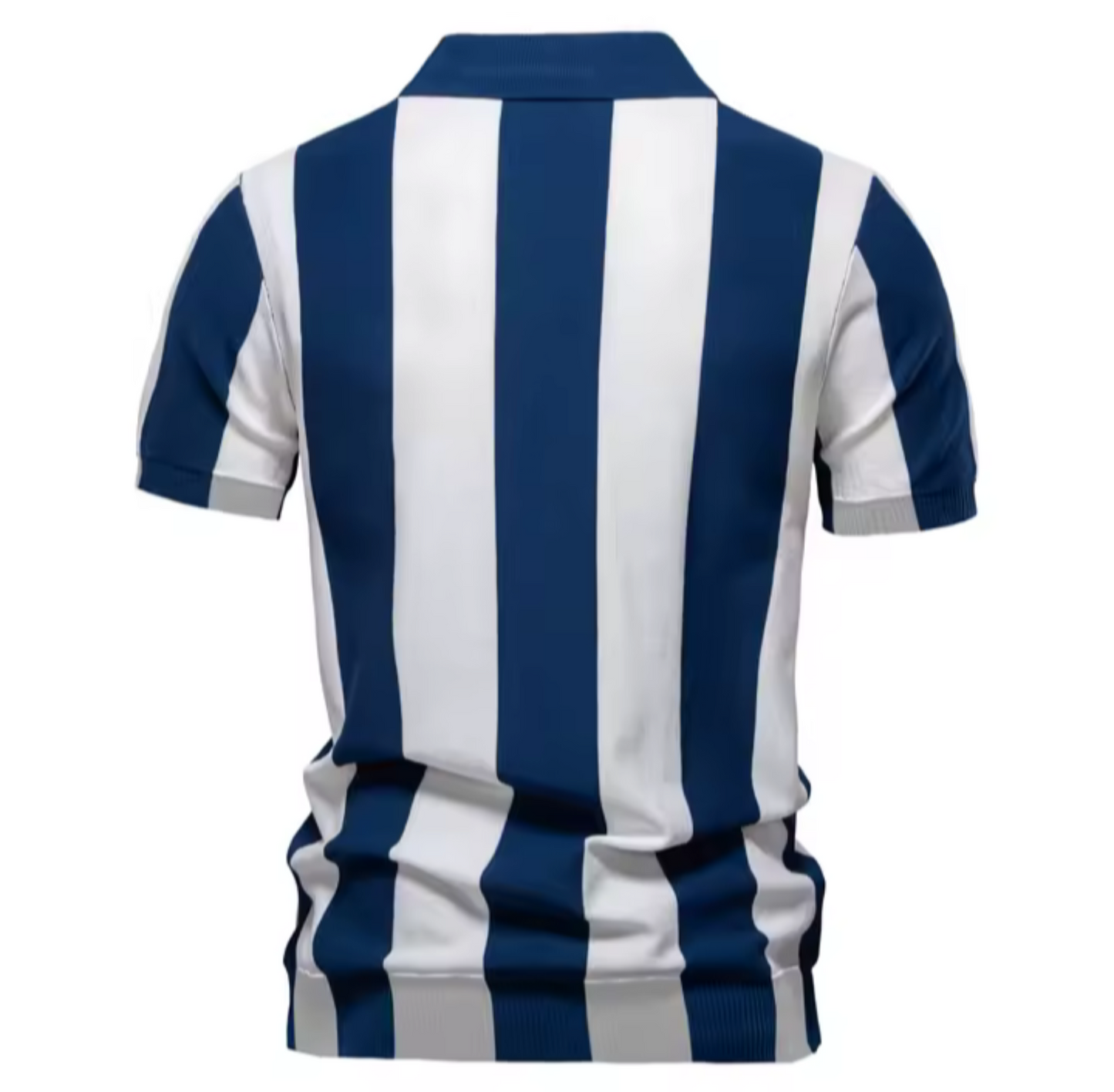 Fitted Breathable Striped Polo