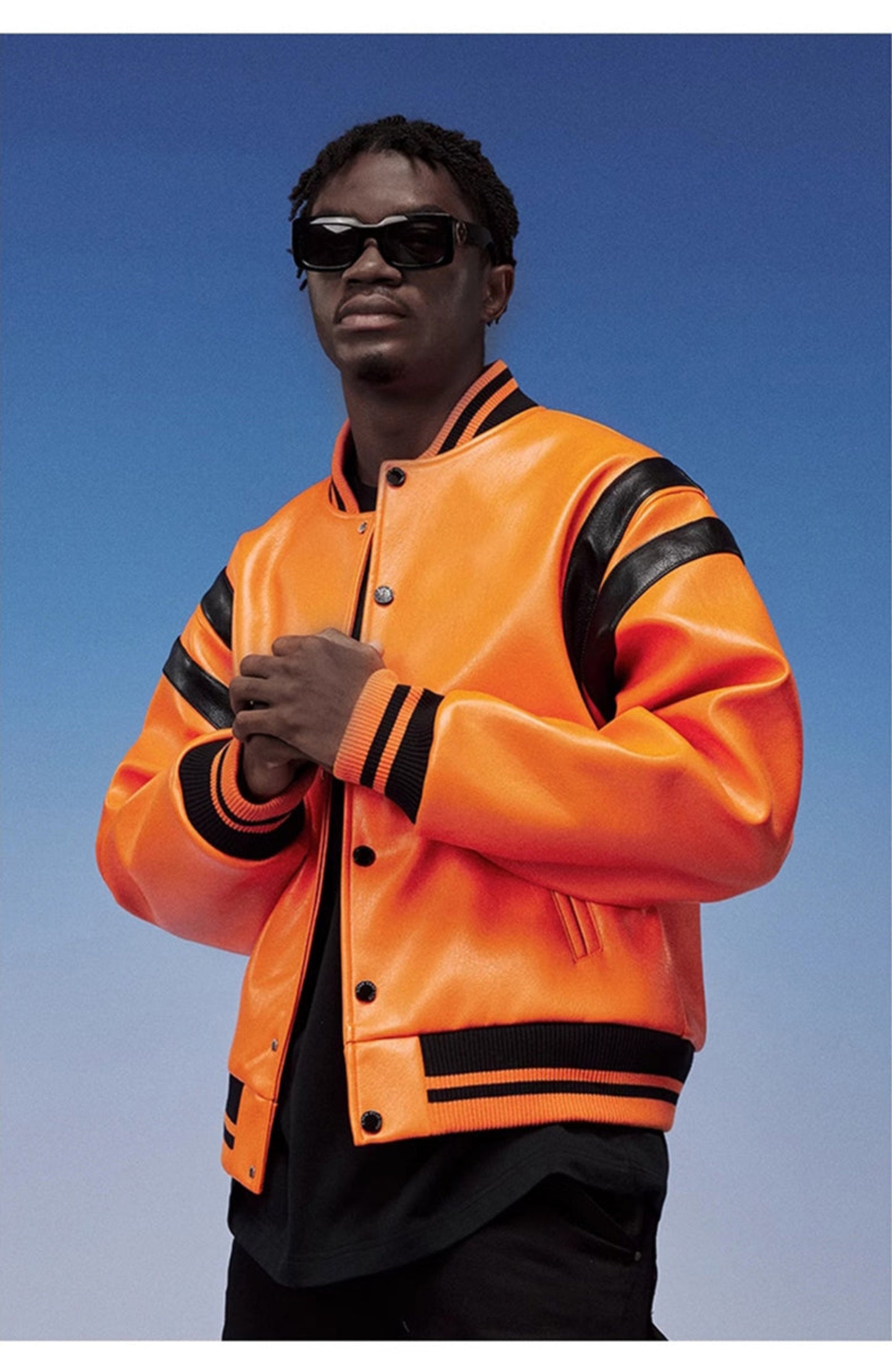 The Street Luxe Leather Bomber Jacket