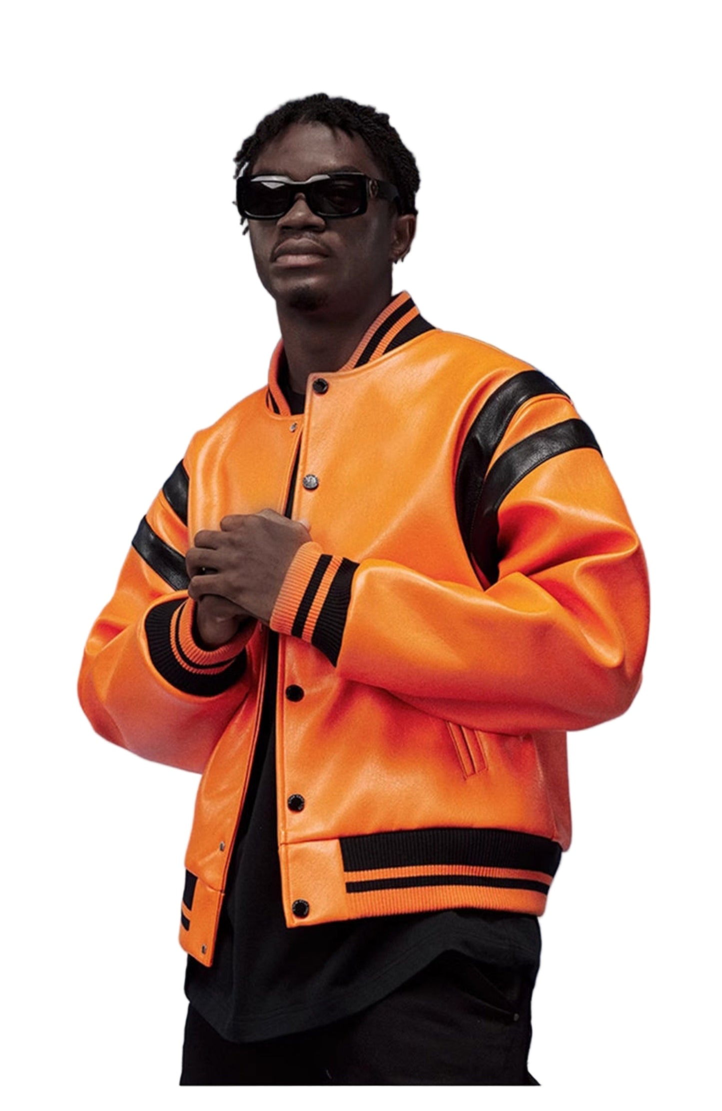 The Street Luxe Leather Bomber Jacket