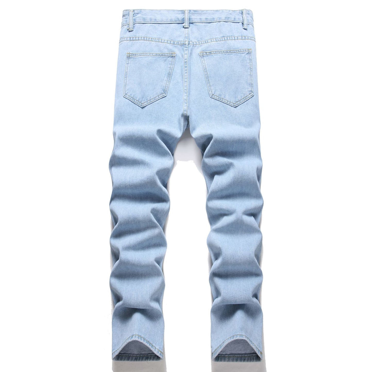Blue Distressed Denim Jeans