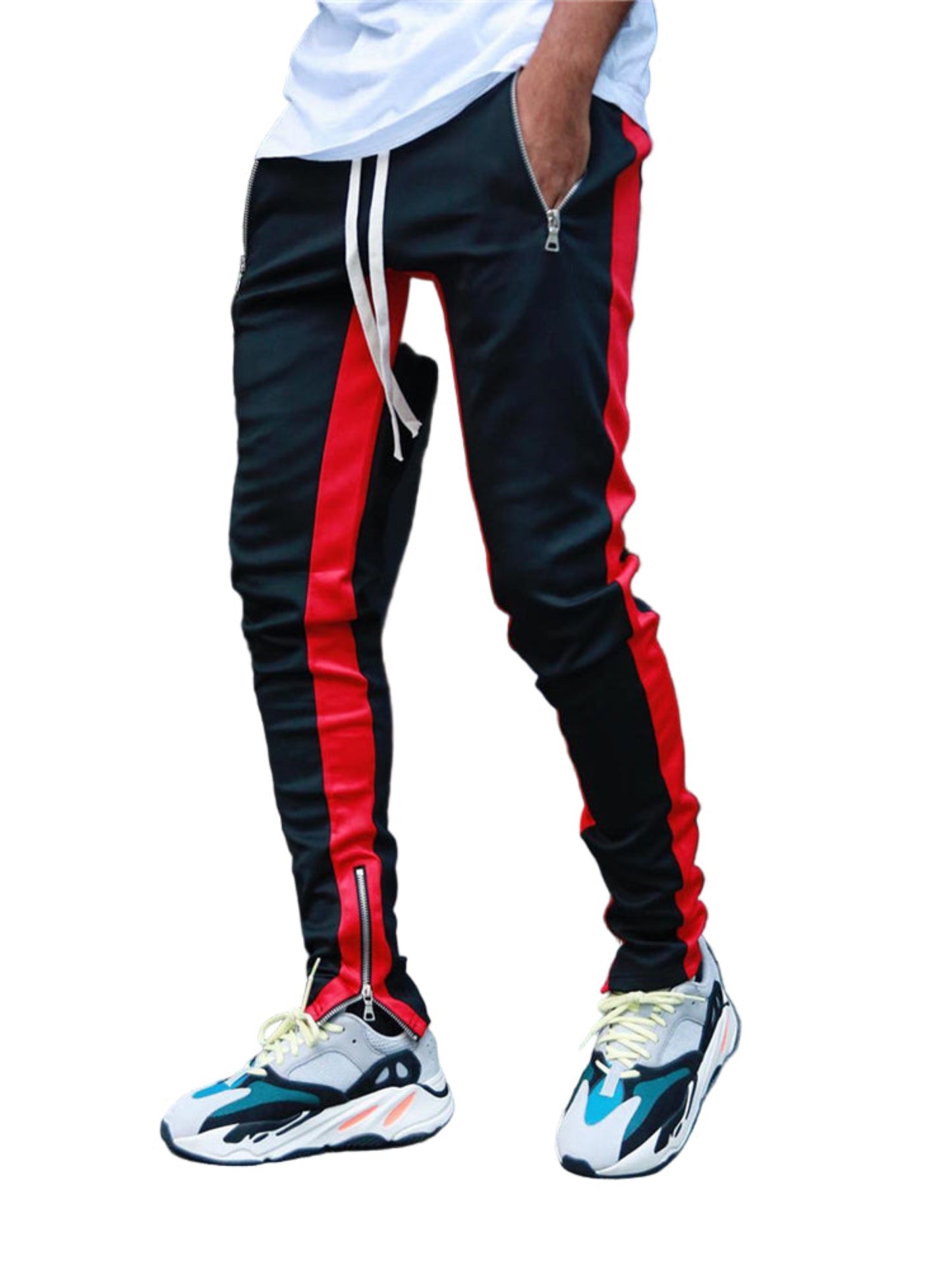 Street Track Pants With Zipper Pockets
