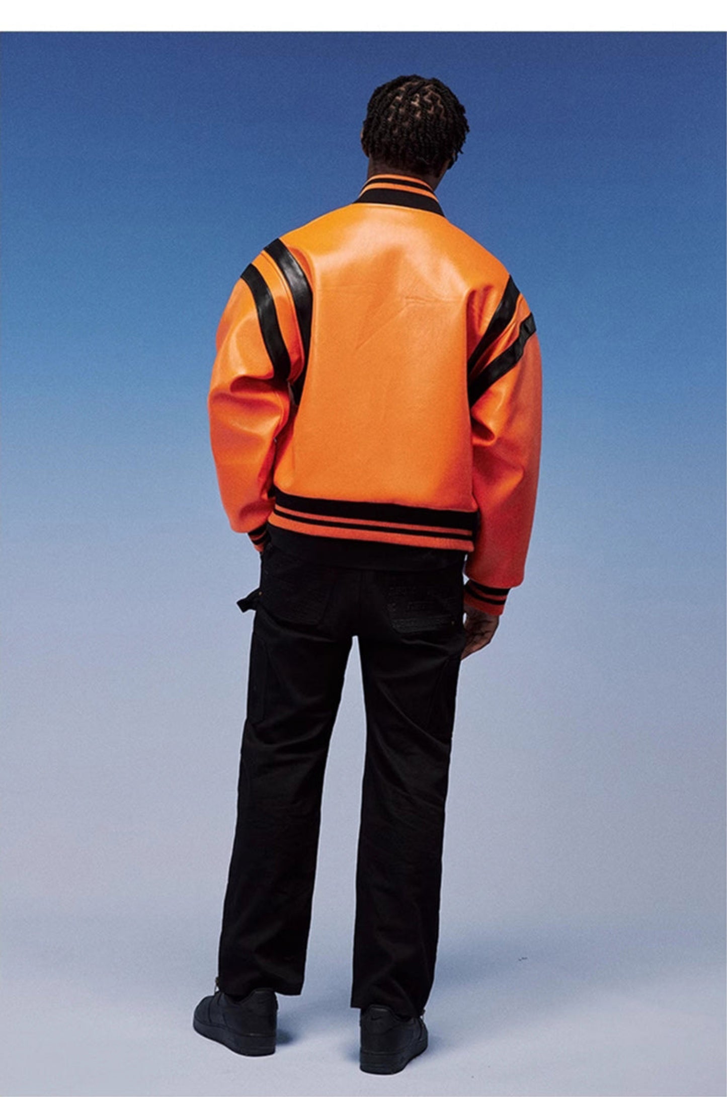 The Street Luxe Leather Bomber Jacket