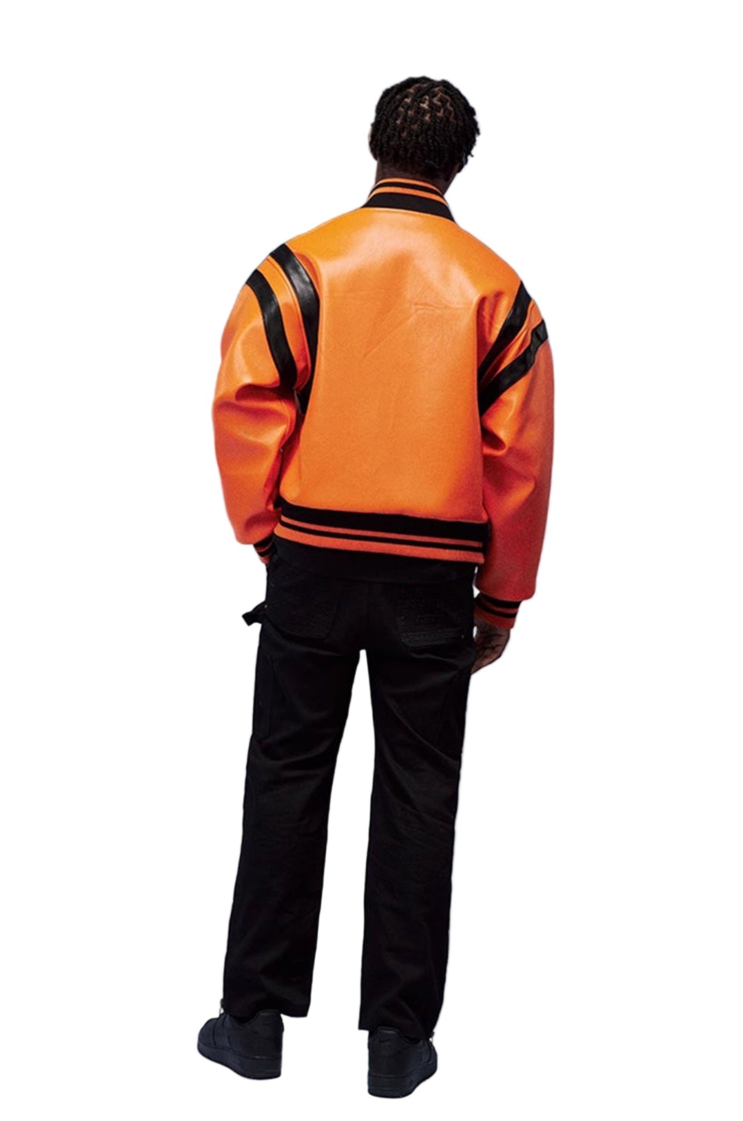The Street Luxe Leather Bomber Jacket