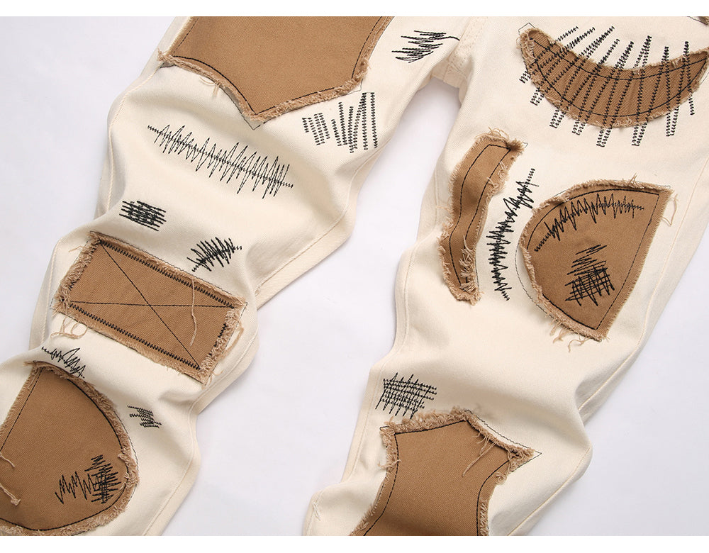 Cream White & Brown