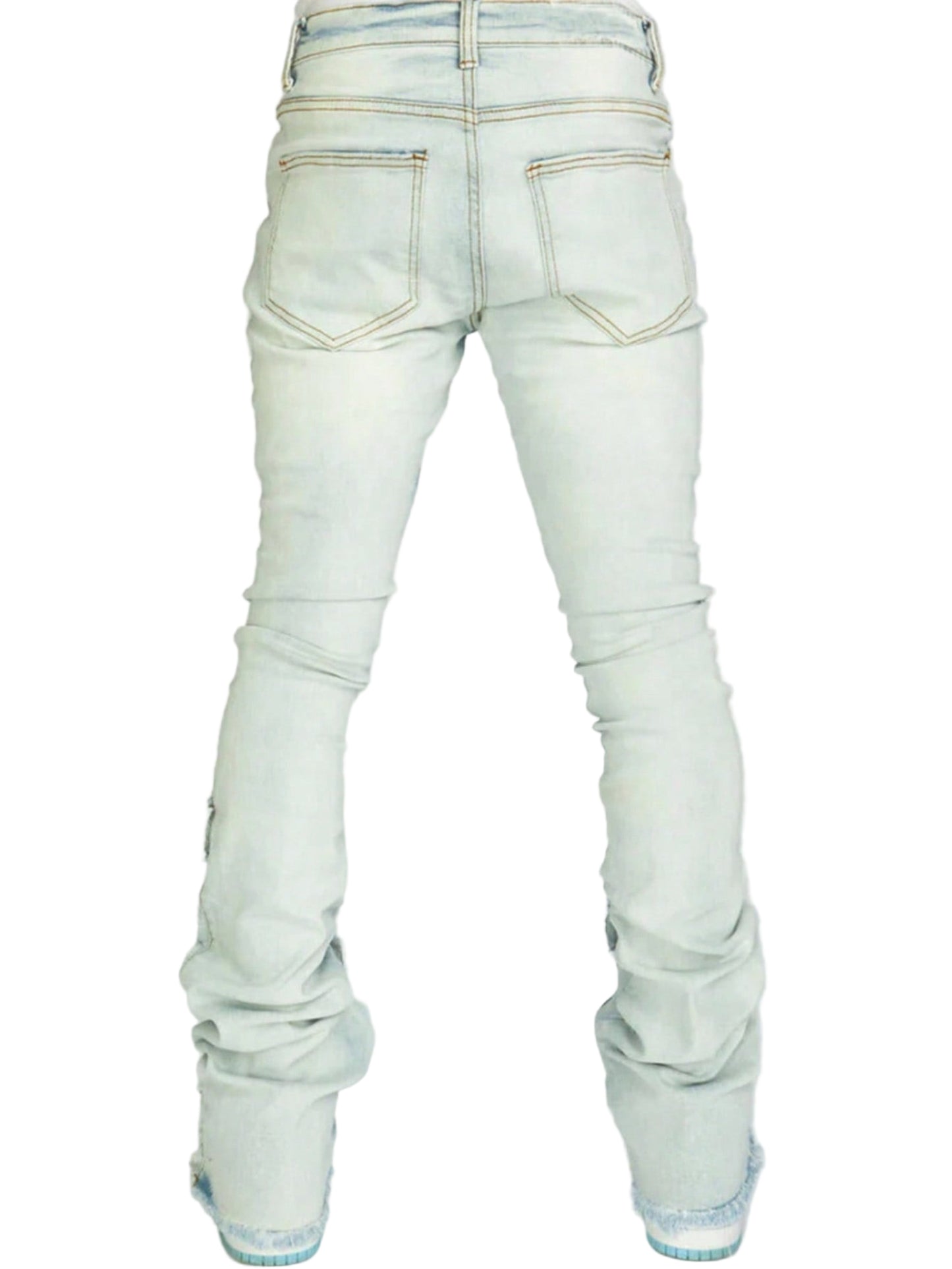 Stacked Denim Cargo Jeans