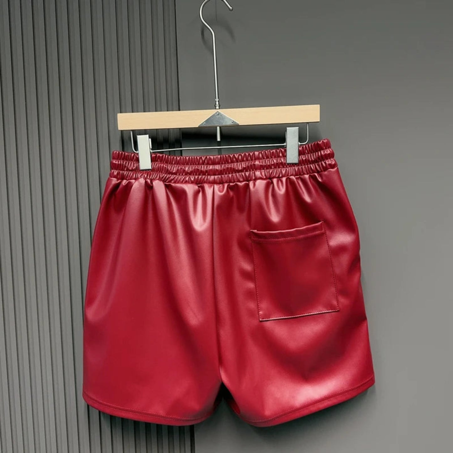 Street Luxe Embroidered Polyester Shorts