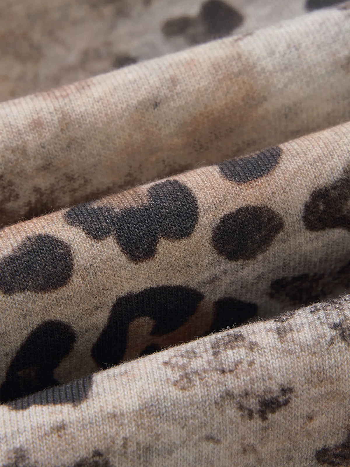 Vintage Wash Leopard Full Zip Hoodie