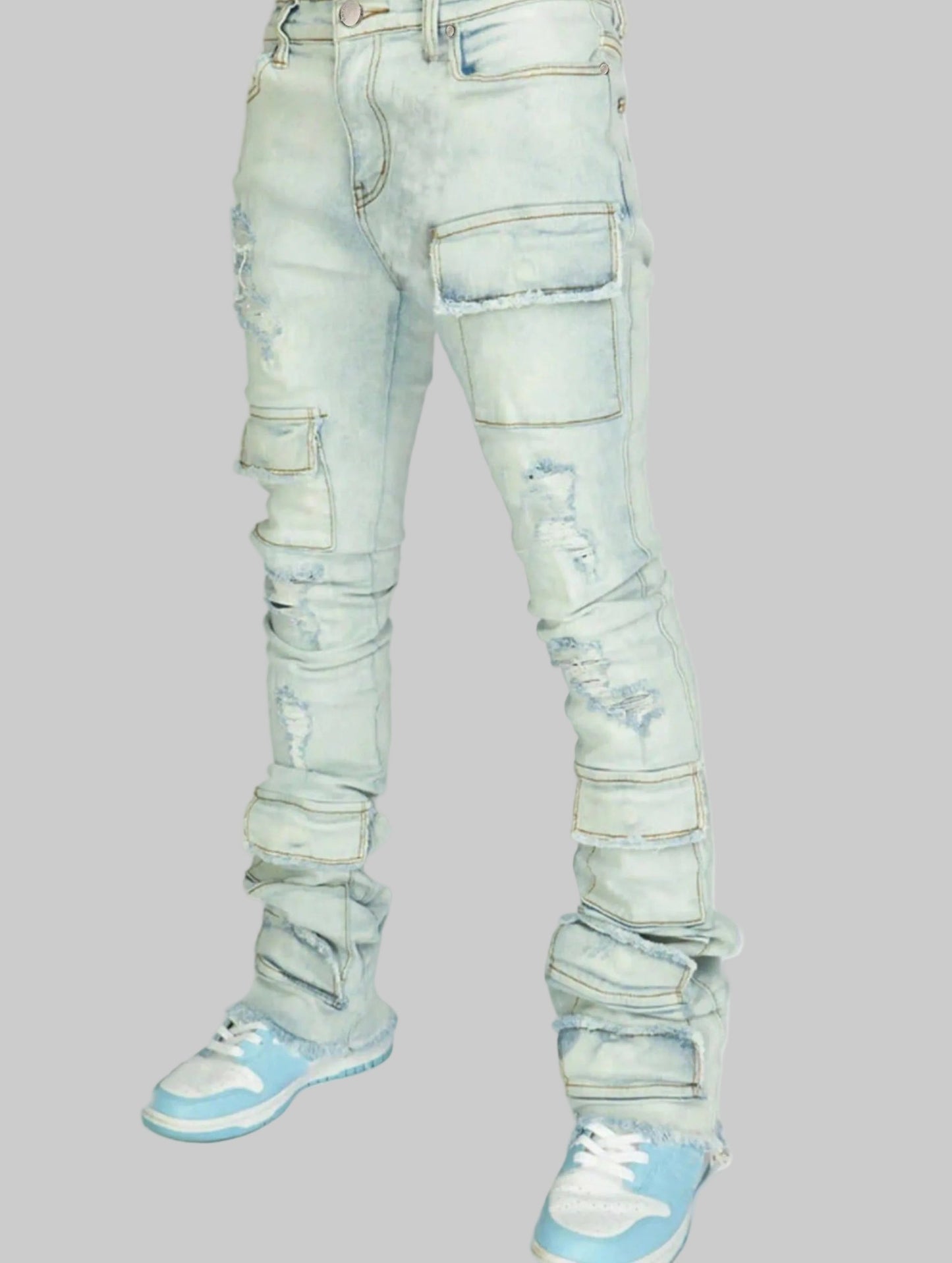 Trenches Stacked Mens Denim Cargos