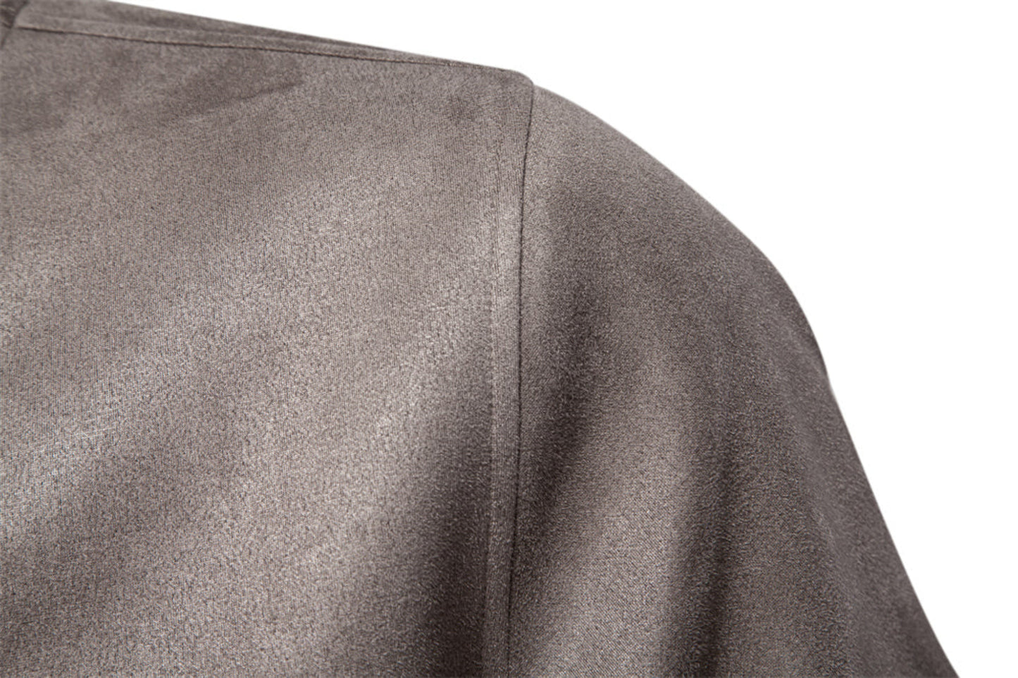 Polyester Crewneck Bomber Button Up Jacket