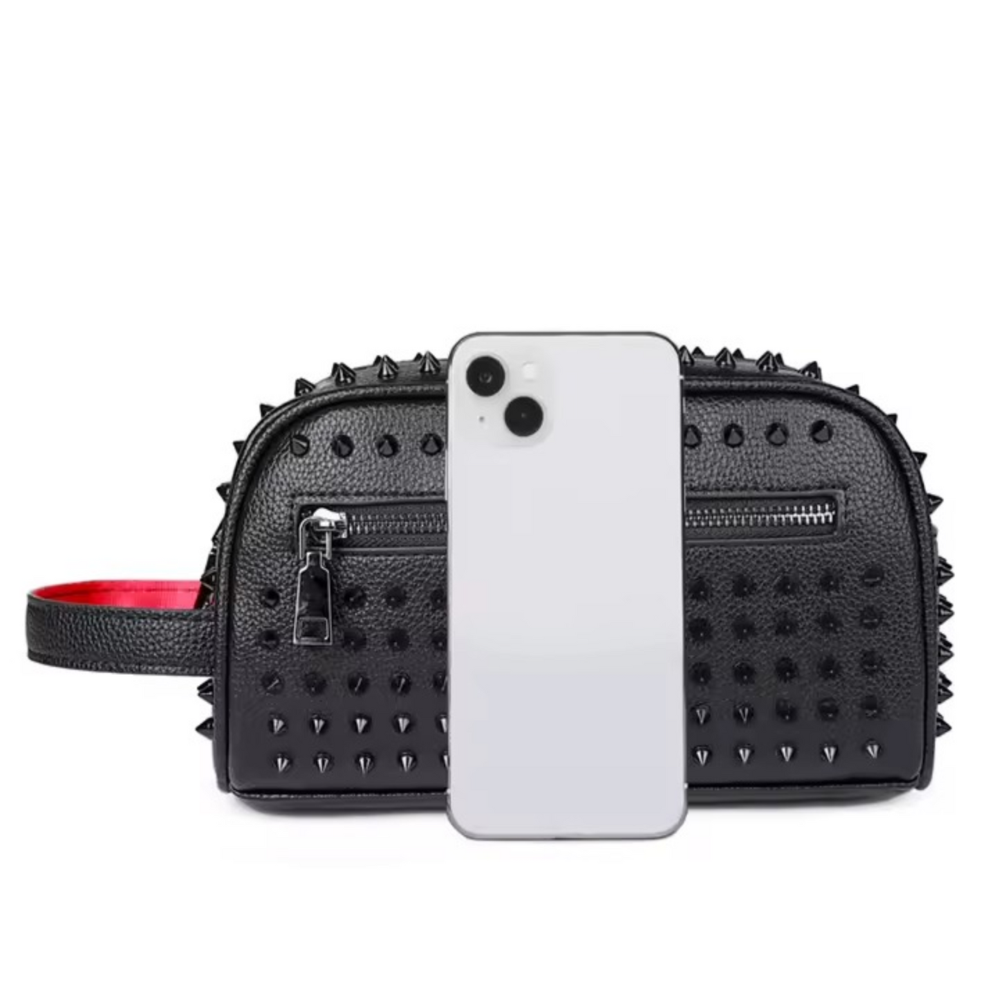 Midnight Lux Toiletry- Lightweight Studded Travlel Accessoie Bag