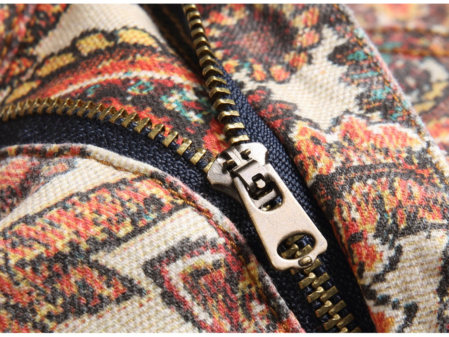 Lux Paisley Denim Cargos