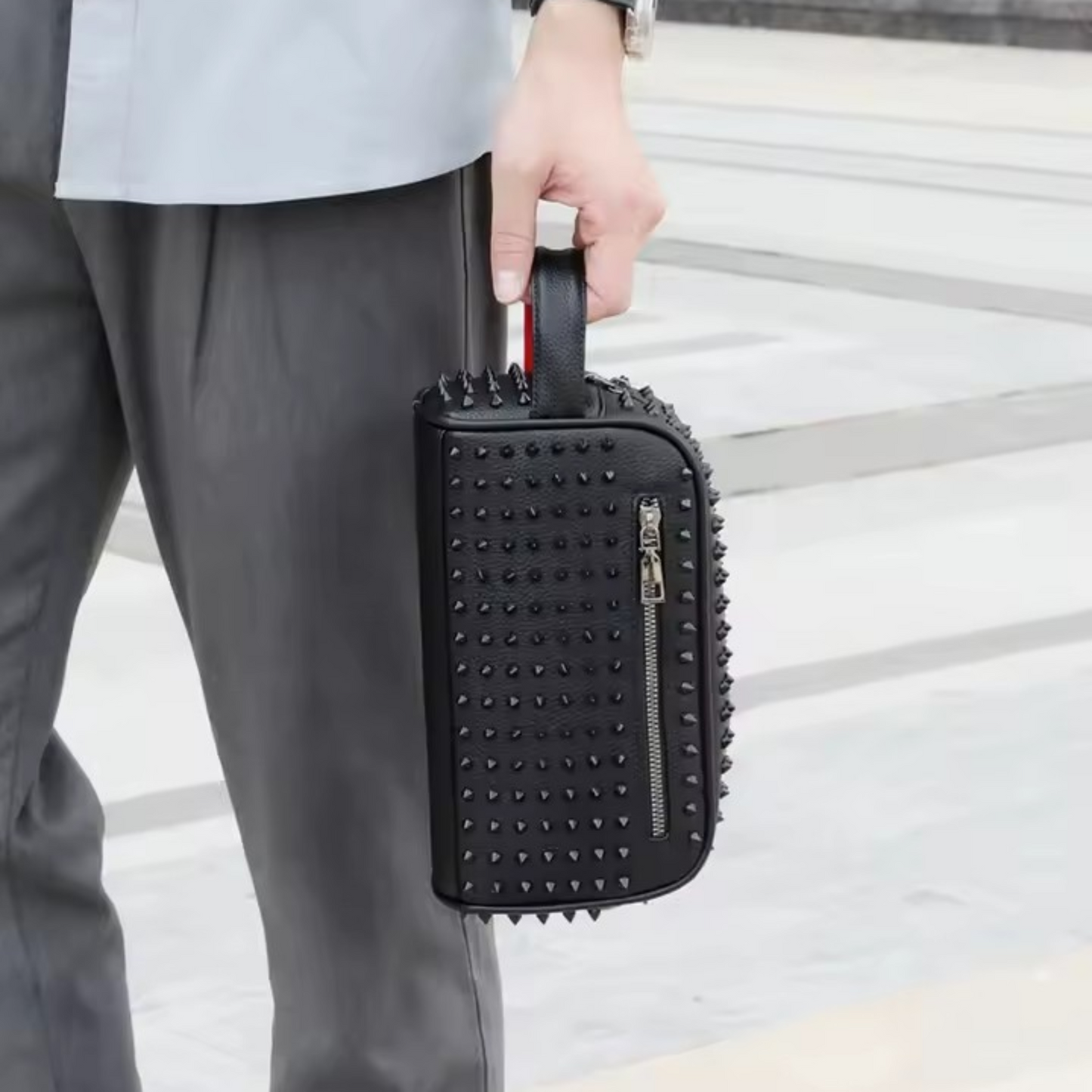 Midnight Lux Unisex Toiletry- Lightweight Bag With Zipper & Pockets