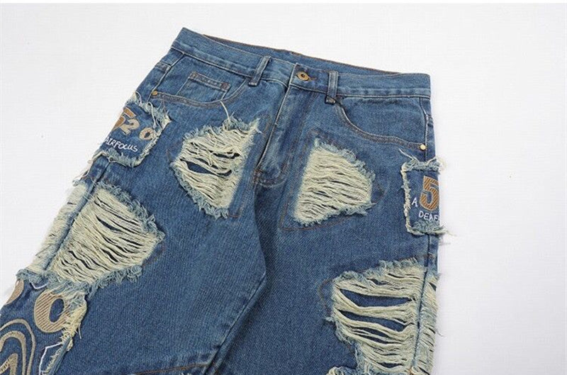 Distressed Baggy Jeans