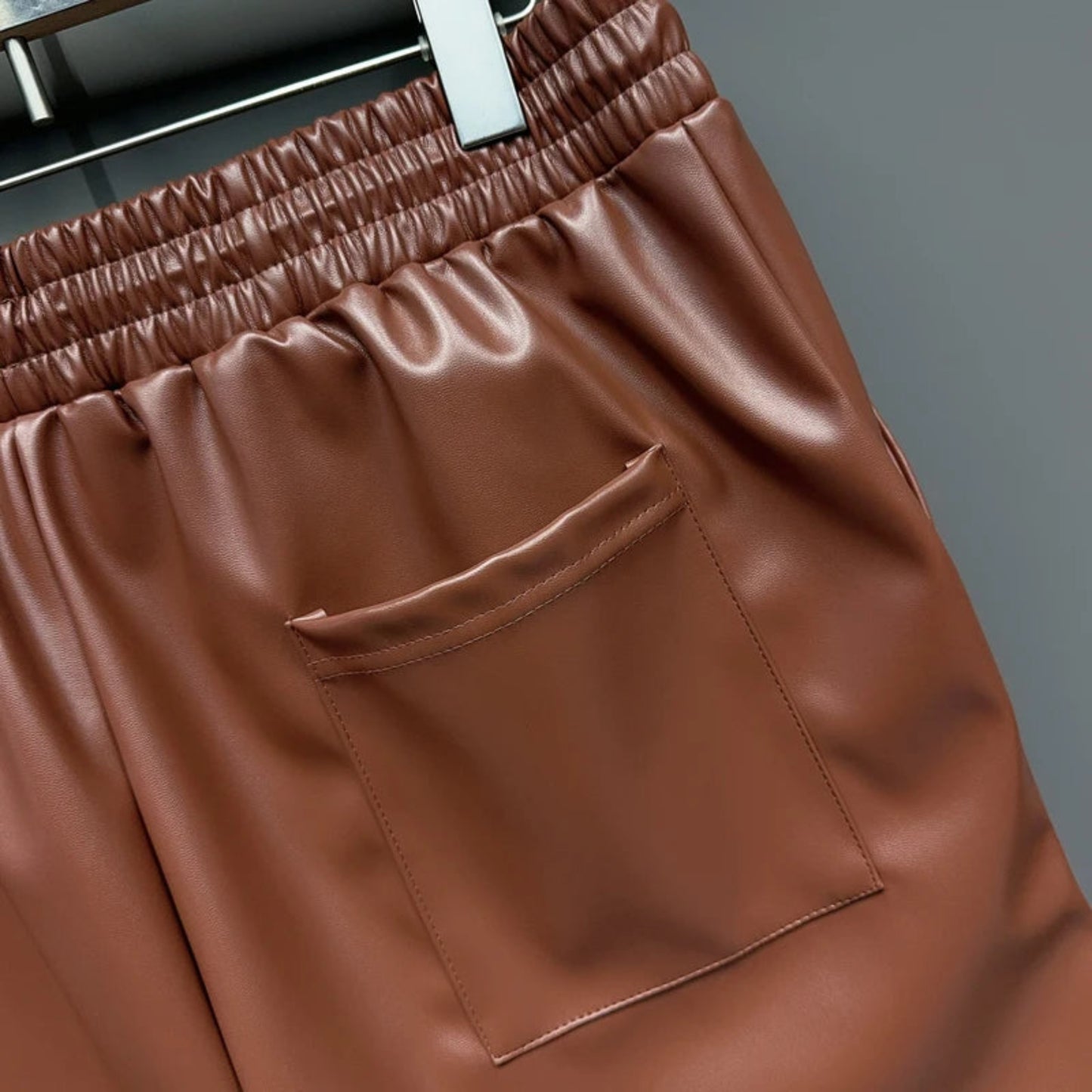 Street Luxe Embroidered Polyester Shorts