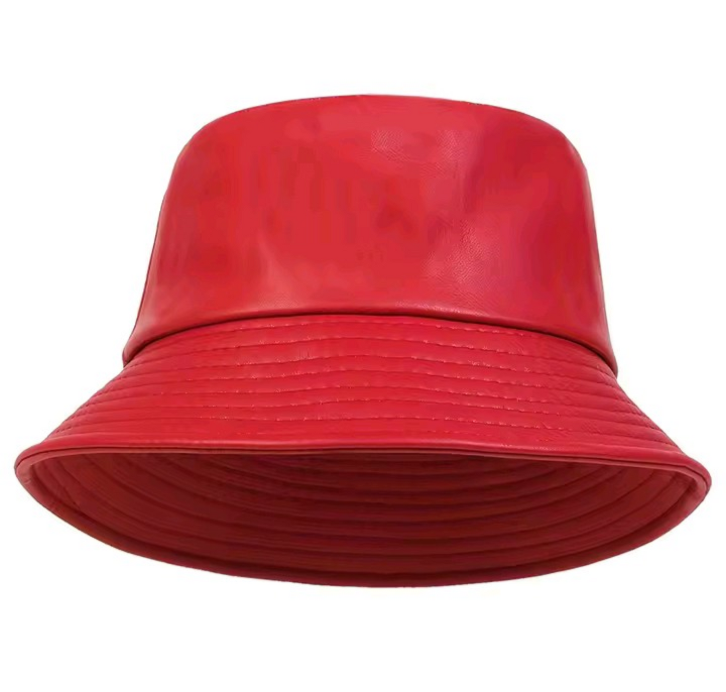 Faux Leather Bucket Hat