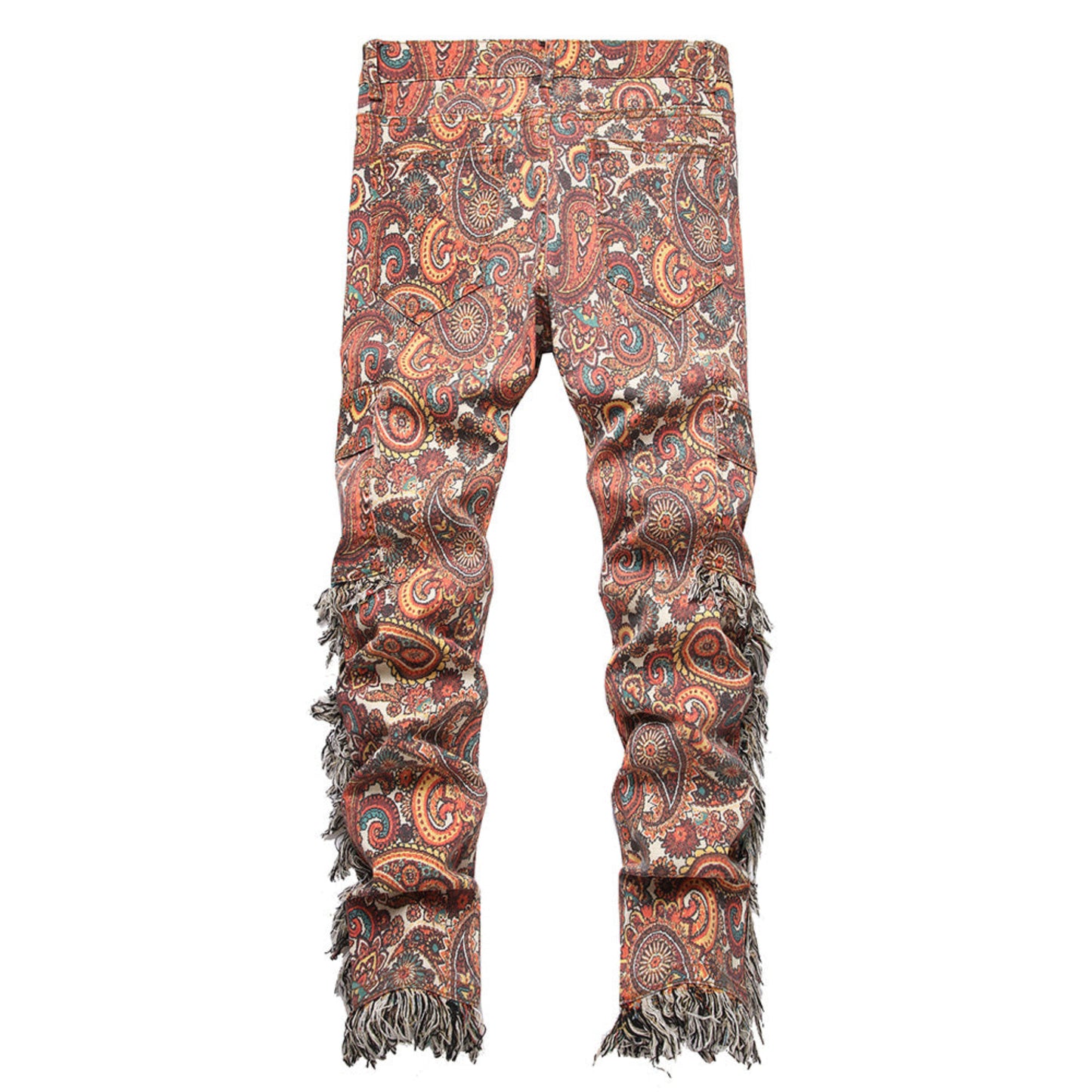 Lux Paisley Denim Cargos