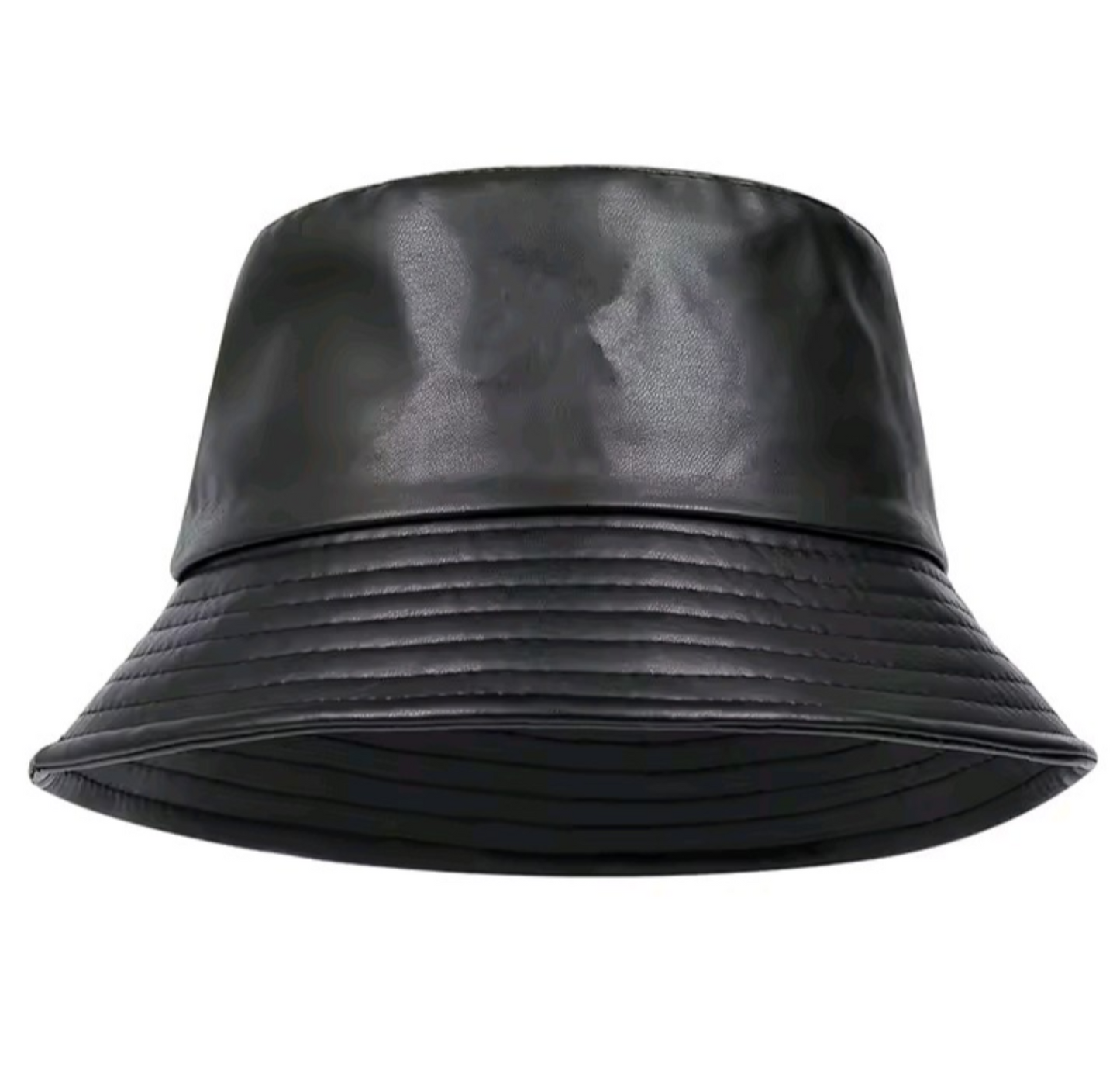 Faux Leather Bucket Hat
