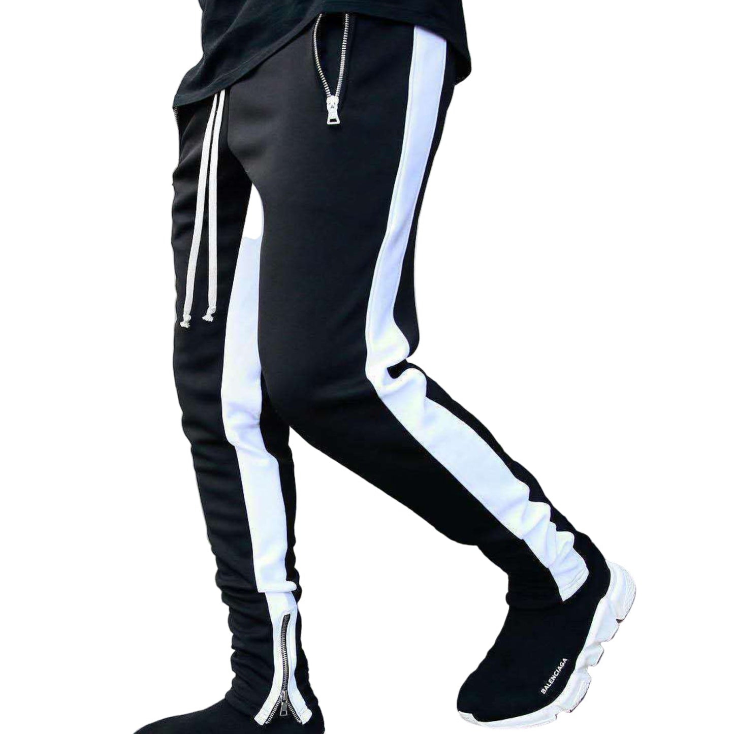 Street Track Pants With Zipper Pockets