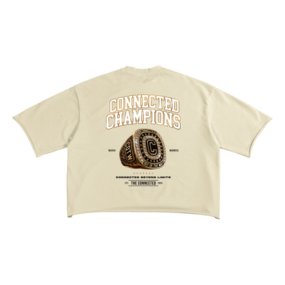 Connected Champions-French Terry Raw Edge Tee