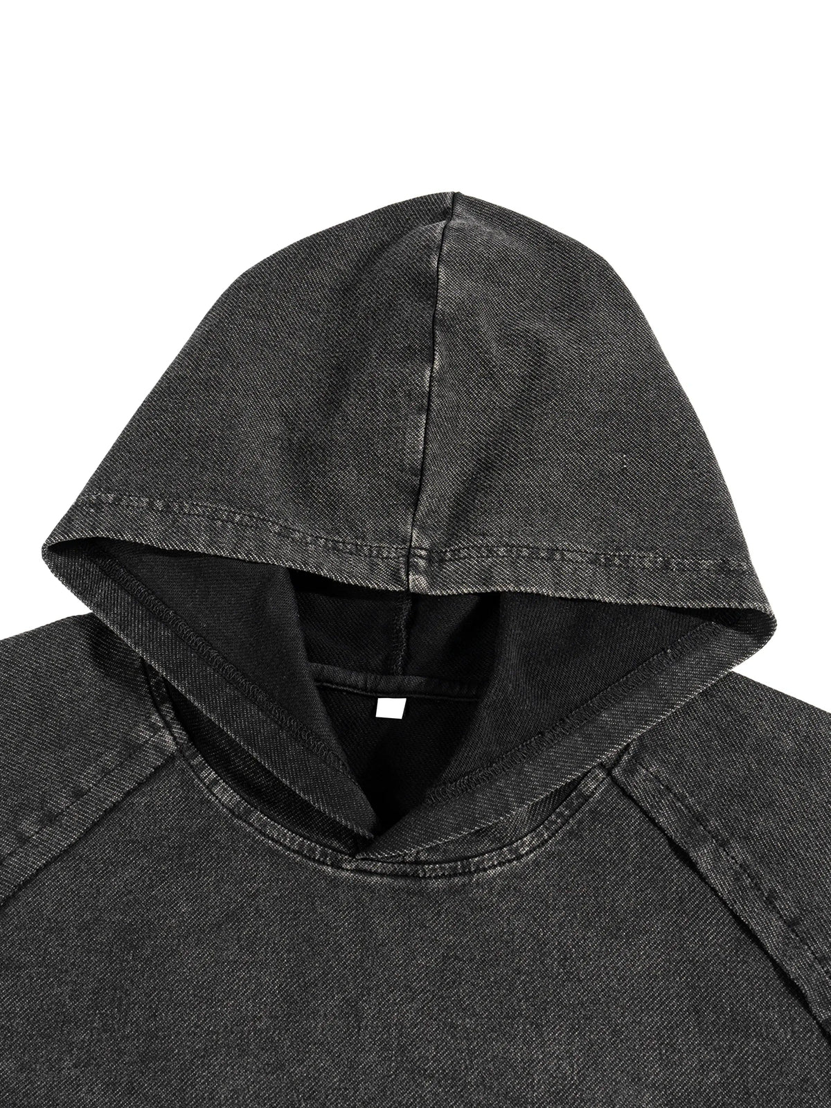 Snow Washed Hooded Boxy T-Shirt