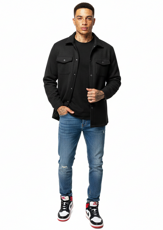 Inspire Buttoned Overcoat- Light Weight Polyester Long Sleeve OverCoat