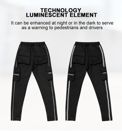 Trendsetter Reflective Cargos- Lightweight Reflective Polyester Utility Cargos