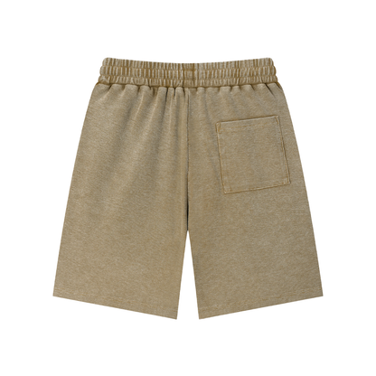 Mineral Wash Waffle Knit Shorts