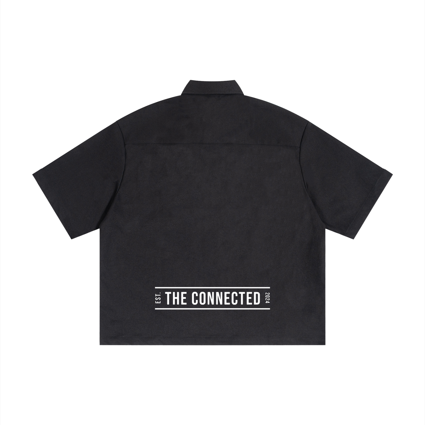 Boxy Heavyweight Short Sleeve Collard Button Up