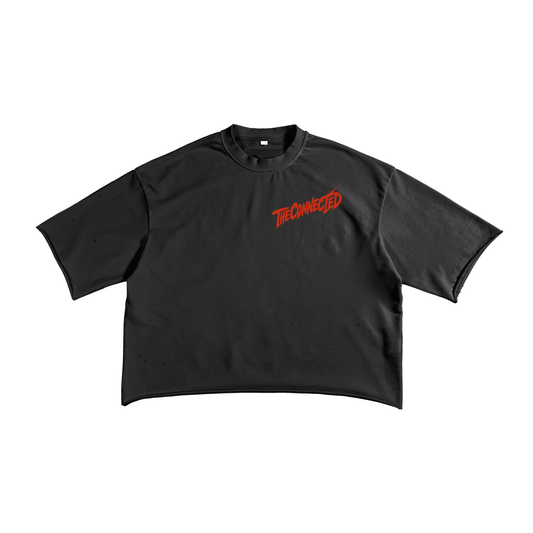 Connected Gremlins- Raw Edge French Terry Tee