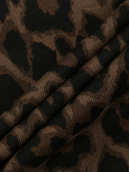 Heavyweight Leopard Drawstring Shorts
