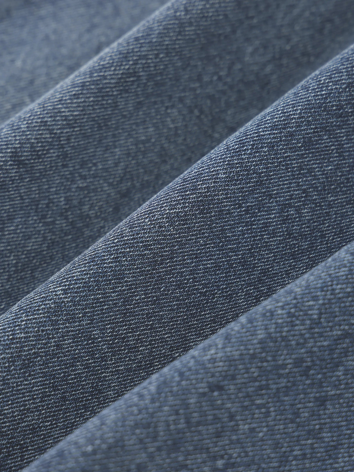 Vintage Wash Boxy Quarter-Zip Denim Shirt