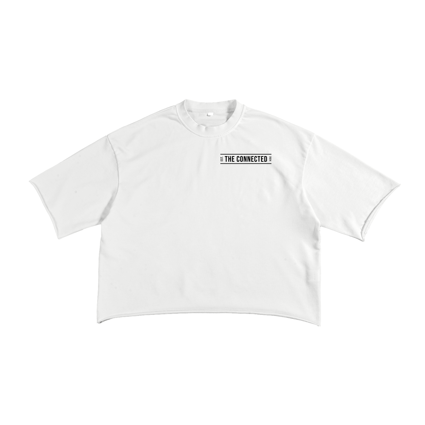 Connected Champions-French Terry Raw Edge Tee