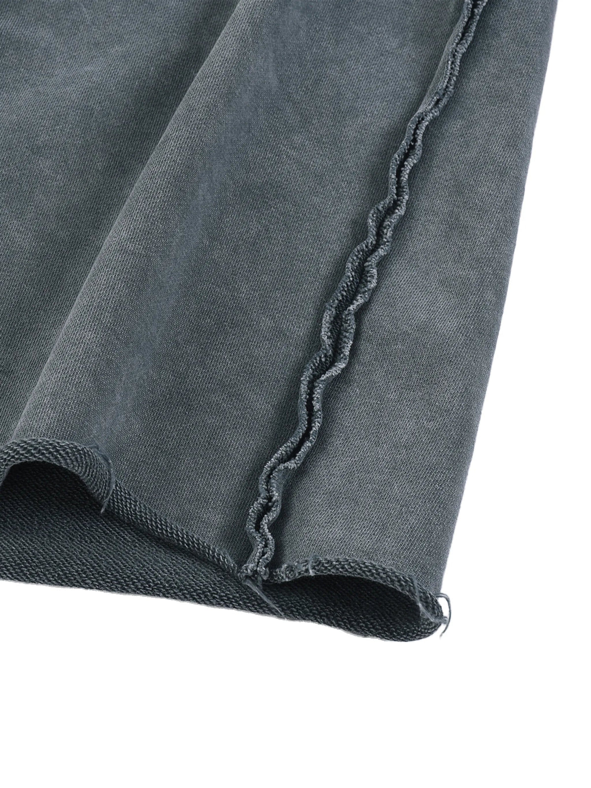 Mineral Wash Raw Edge Shorts
