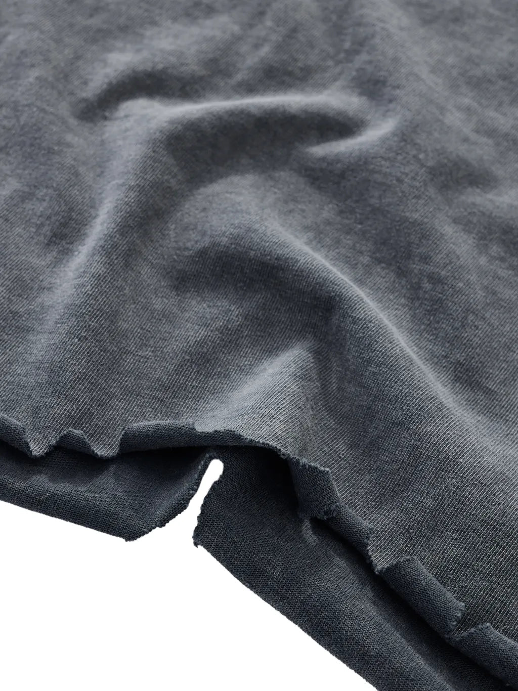 Snow Washed Raw-Hem Boxy T-shirt