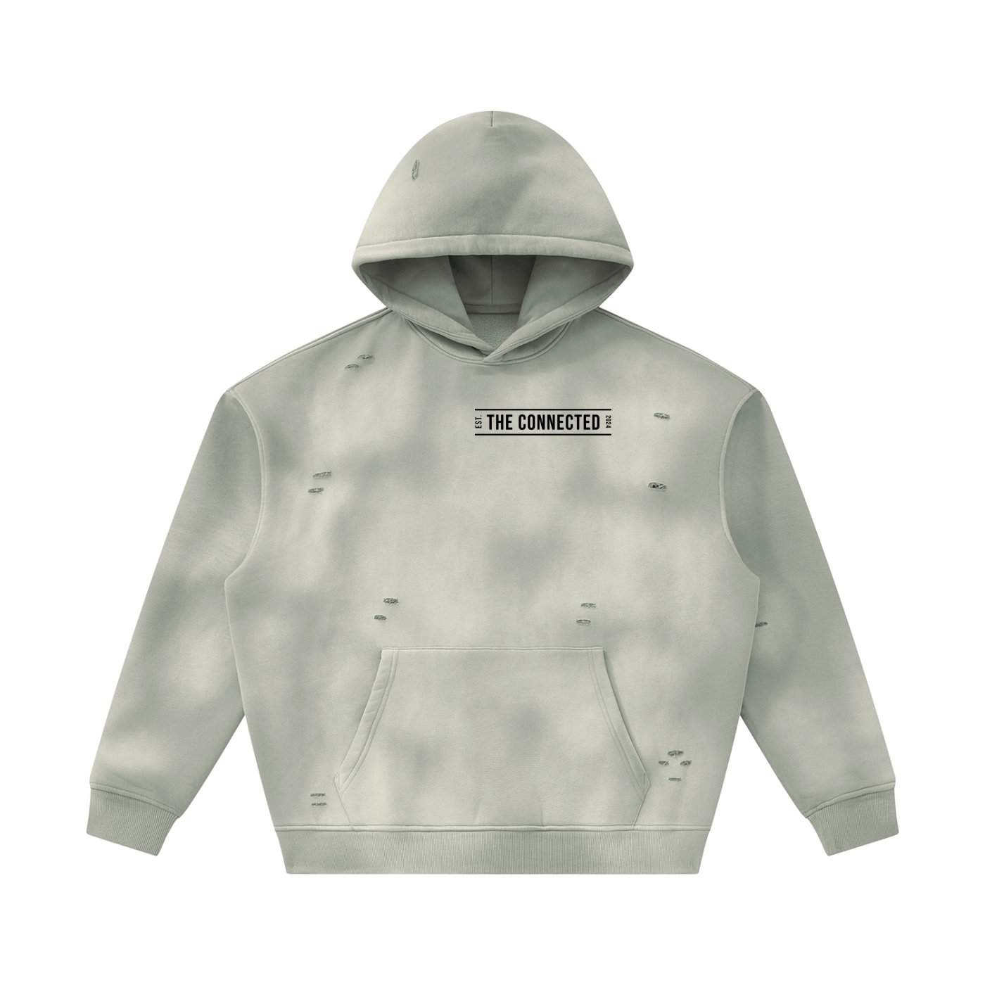 Sun Fade Distressed Fleece Hoodie