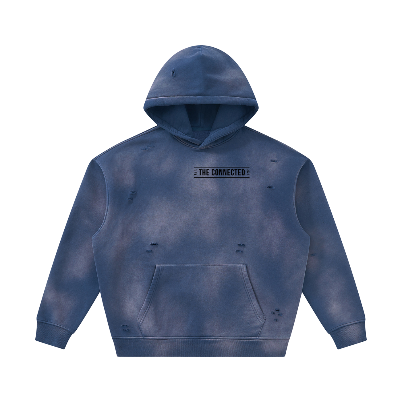 Sun Fade Distressed Fleece Hoodie