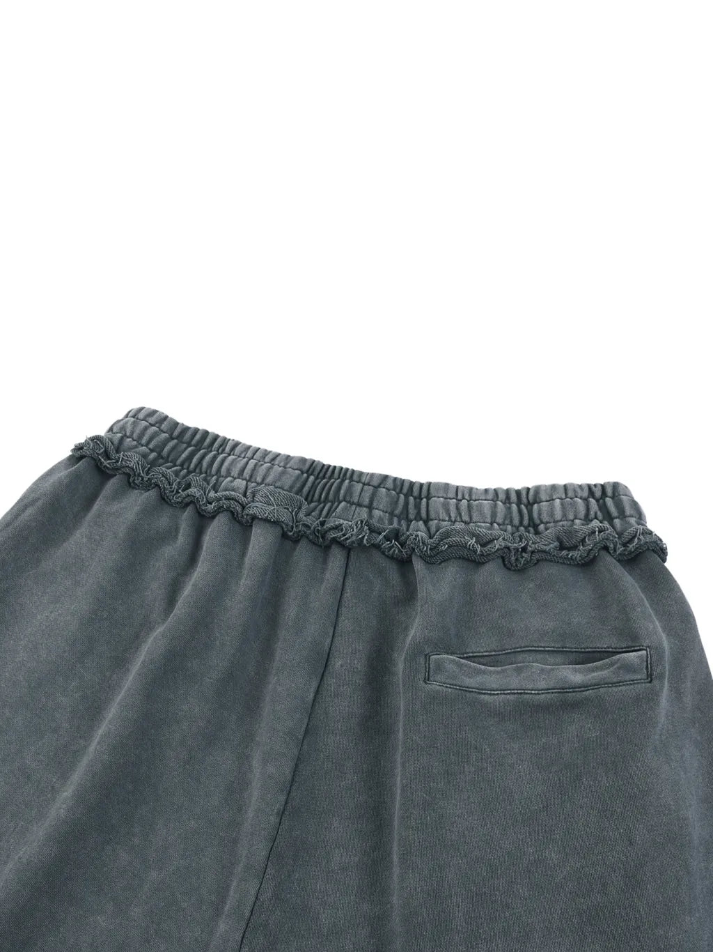Mineral Wash Raw Edge Shorts