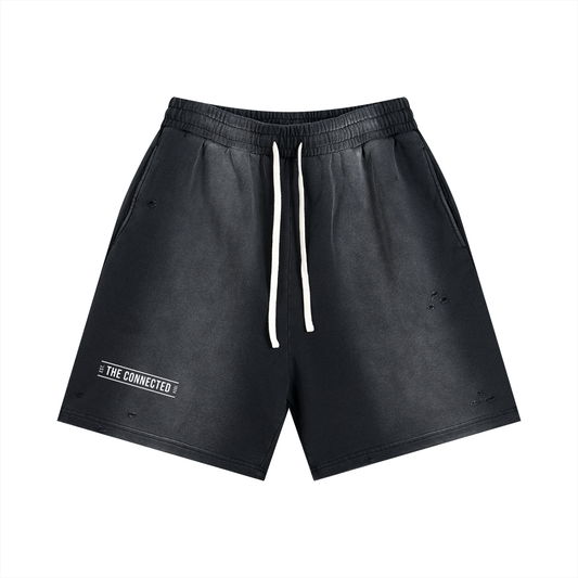 Sun Fade Distressed Shorts