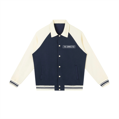 Raglan Contrast Baseball Jacket