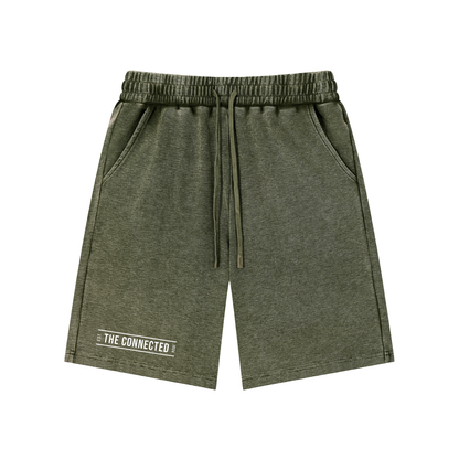Mineral Wash Waffle Knit Shorts